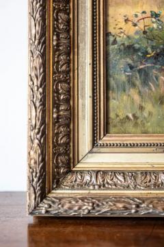 French 19th Century Oil on Canvas Hunting Scene Painting by B Lanoux in Frame - 3606115