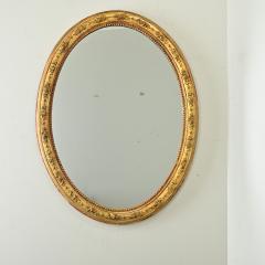French 19th Century Oval Gilt Mirror - 4079483