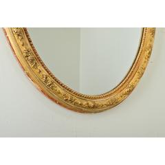 French 19th Century Oval Gilt Mirror - 4079509