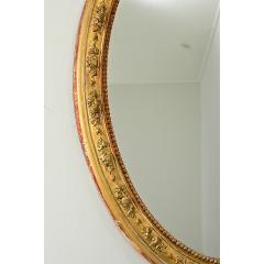 French 19th Century Oval Gilt Mirror - 4079519