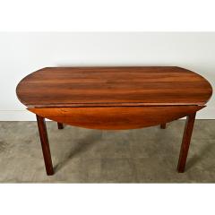 French 19th Century Oval Walnut Drop Leaf Dining Table - 3888199