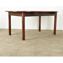 French 19th Century Oval Walnut Drop Leaf Dining Table - 3888221