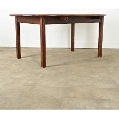 French 19th Century Oval Walnut Drop Leaf Dining Table - 3888222