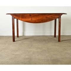 French 19th Century Oval Walnut Drop Leaf Dining Table - 3888237