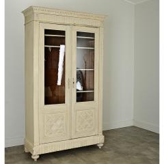 French 19th Century Painted Bibliotheque Armoire - 3927018