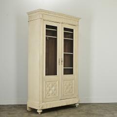 French 19th Century Painted Bibliotheque Armoire - 3927028