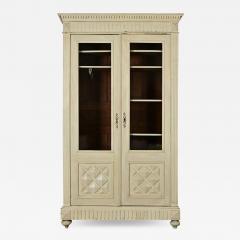 French 19th Century Painted Bibliotheque Armoire - 3966291