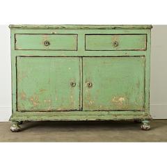 French 19th Century Painted Buffet A Deux Corps - 3877304
