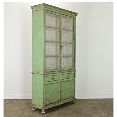 French 19th Century Painted Buffet A Deux Corps - 3877444