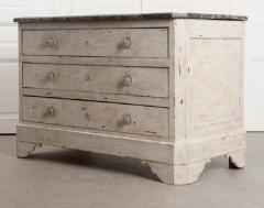 French 19th Century Painted Commode with Marble Top - 832978