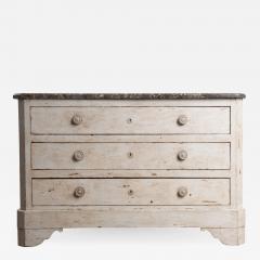 French 19th Century Painted Commode with Marble Top - 834490