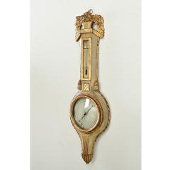 French 19th Century Painted Gilt Barometer - 4402118