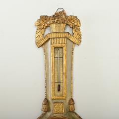 French 19th Century Painted Gilt Barometer - 4402130