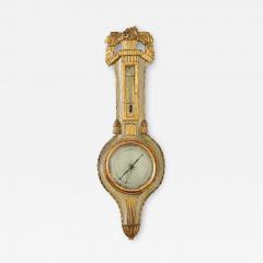 French 19th Century Painted Gilt Barometer - 4419261