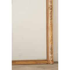 French 19th Century Painted Giltwood Mantle Mirror - 3234407
