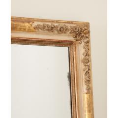 French 19th Century Painted Giltwood Mantle Mirror - 3234413