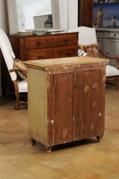 French 19th Century Painted Wood Buffet with Single Drawer over Two Doors - 3491266