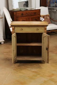 French 19th Century Painted Wood Buffet with Single Drawer over Two Doors - 3491340