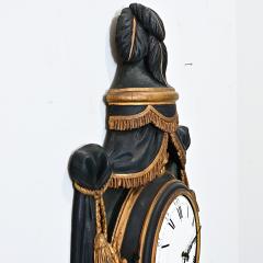 French 19th Century Painted and Parcel Gilt Cartel Wall Clock - 4736039
