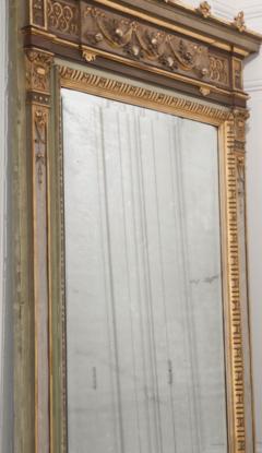French 19th Century Painted and Parcel Gilt Pier Mirror - 1395070