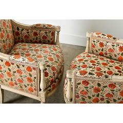 French 19th Century Pair of Directoire Bergeres - 4157431
