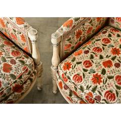 French 19th Century Pair of Directoire Bergeres - 4157432