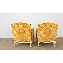 French 19th Century Pair of Louis XV Style Bergeres - 4437568