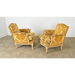 French 19th Century Pair of Louis XV Style Bergeres - 4437569