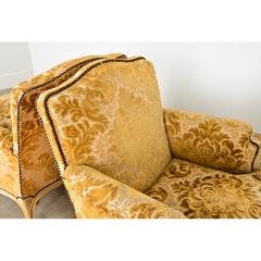 French 19th Century Pair of Louis XV Style Bergeres - 4437571