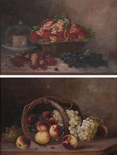 French 19th Century Pair of Still Life Oil Paintings By Menne - 1982162