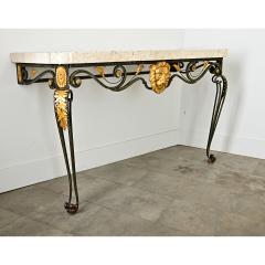 French 19th Century Parcel Gilt Wall Mounting Iron Console - 4358990
