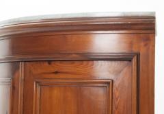 French 19th Century Pine Marble Top Corner Cabinet - 1703833