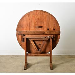 French 19th Century Pine Oak Wine Taster s Table - 4482210