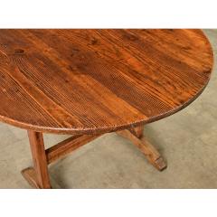 French 19th Century Pine Oak Wine Taster s Table - 4482211