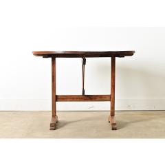 French 19th Century Pine Oak Wine Taster s Table - 4482212
