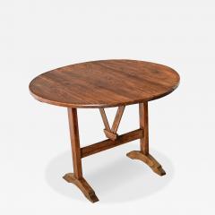 French 19th Century Pine Oak Wine Taster s Table - 4490833