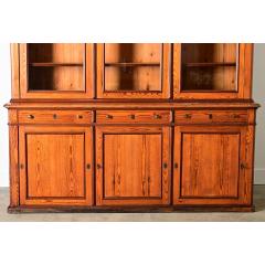 French 19th Century Pitch Pine Bibliotheque - 4530288