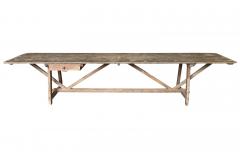 French 19th Century Primitive Dining Table Work Table - 2727495