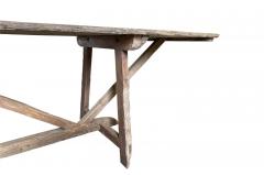 French 19th Century Primitive Dining Table Work Table - 2727503