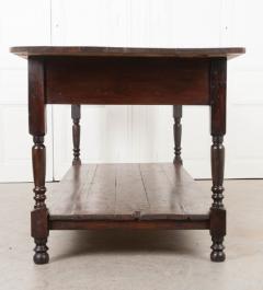 French 19th Century Provincial Walnut Drapery Table - 1237713