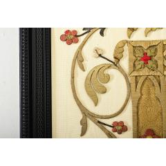 French 19th Century Raised Embroidery of Madonna Child - 4292844