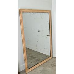 French 19th Century Raw Pine Mirror - 3833081