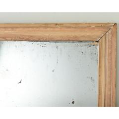 French 19th Century Raw Pine Mirror - 3833088