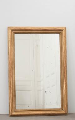 French 19th Century Rectilinear Gold Gilt Mirror - 1014364