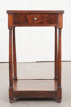 French 19th Century Restoration Style Walnut Bedside Table - 973024