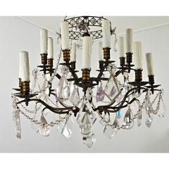 French 19th Century Rock Crystal and Amethyst Chandelier - 4455435