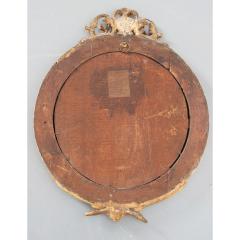 French 19th Century Round Gold Gilt Mirror - 1936170