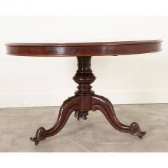 French 19th Century Round Mahogany Pedestal Table - 2805819