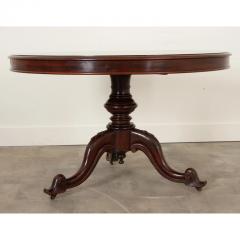 French 19th Century Round Mahogany Pedestal Table - 2805821