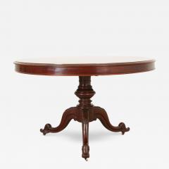 French 19th Century Round Mahogany Pedestal Table - 2853829